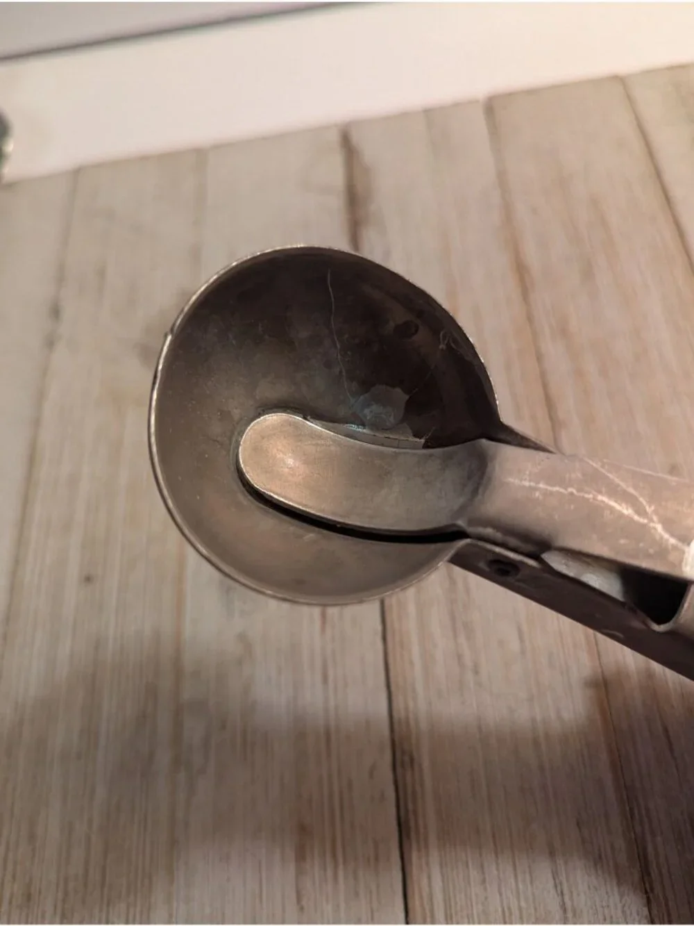Vintage Silver Colored Ice Cream Scoop Aluminum 7